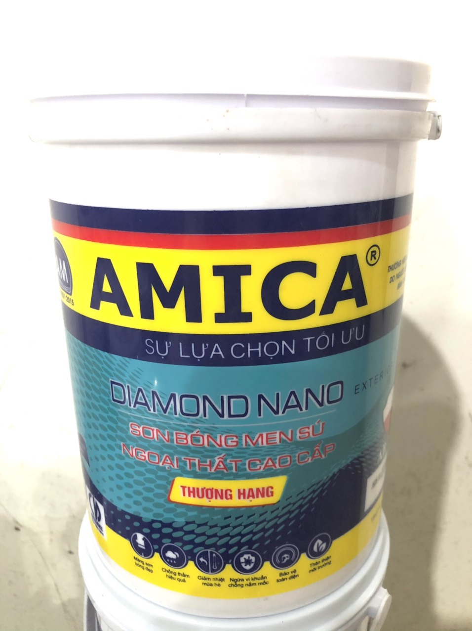 Sơn bóng men sứ ngoại thất thượng hạng Diamond Nano (AB-19)